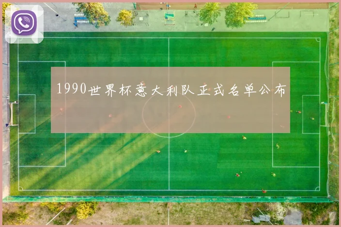 1990世界杯意大利队正式名单公布